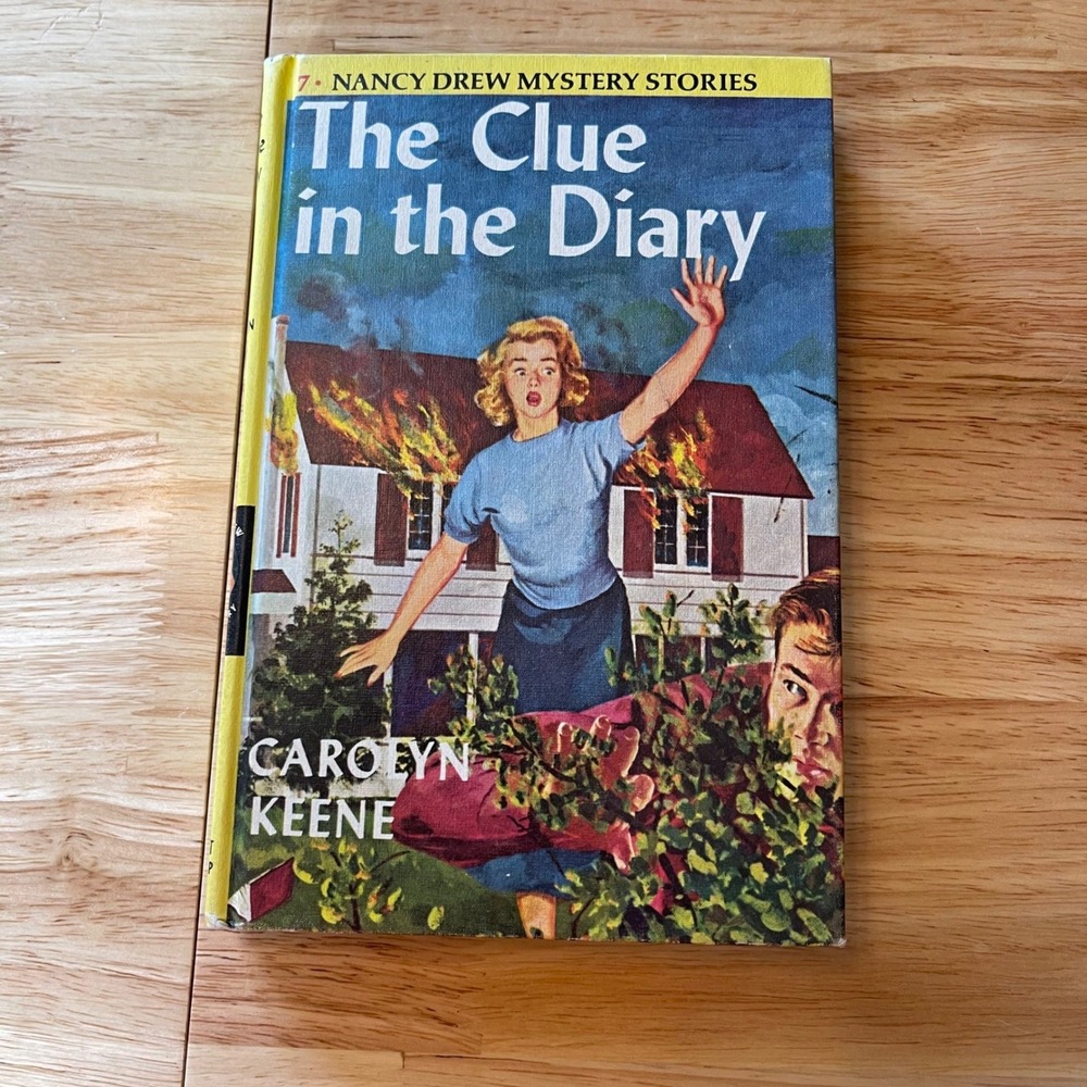 Nancy Drew The Clue in the Diary #7 Carolyn Keene Vintage Hardcover 1962 G&D